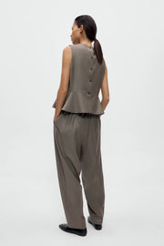 Chaleco tailored peplum