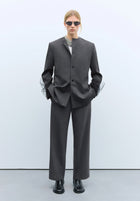 Pantalón tailoring seam gris