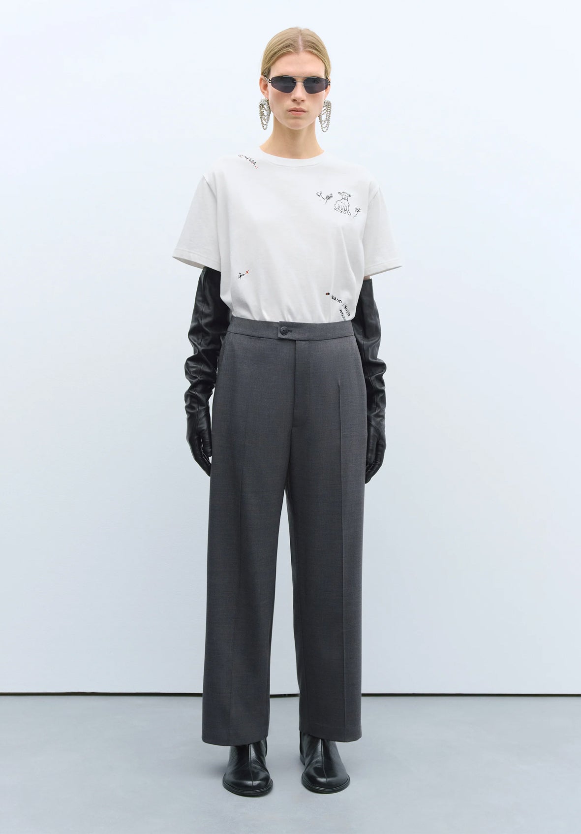 Pantalón tailoring seam gris