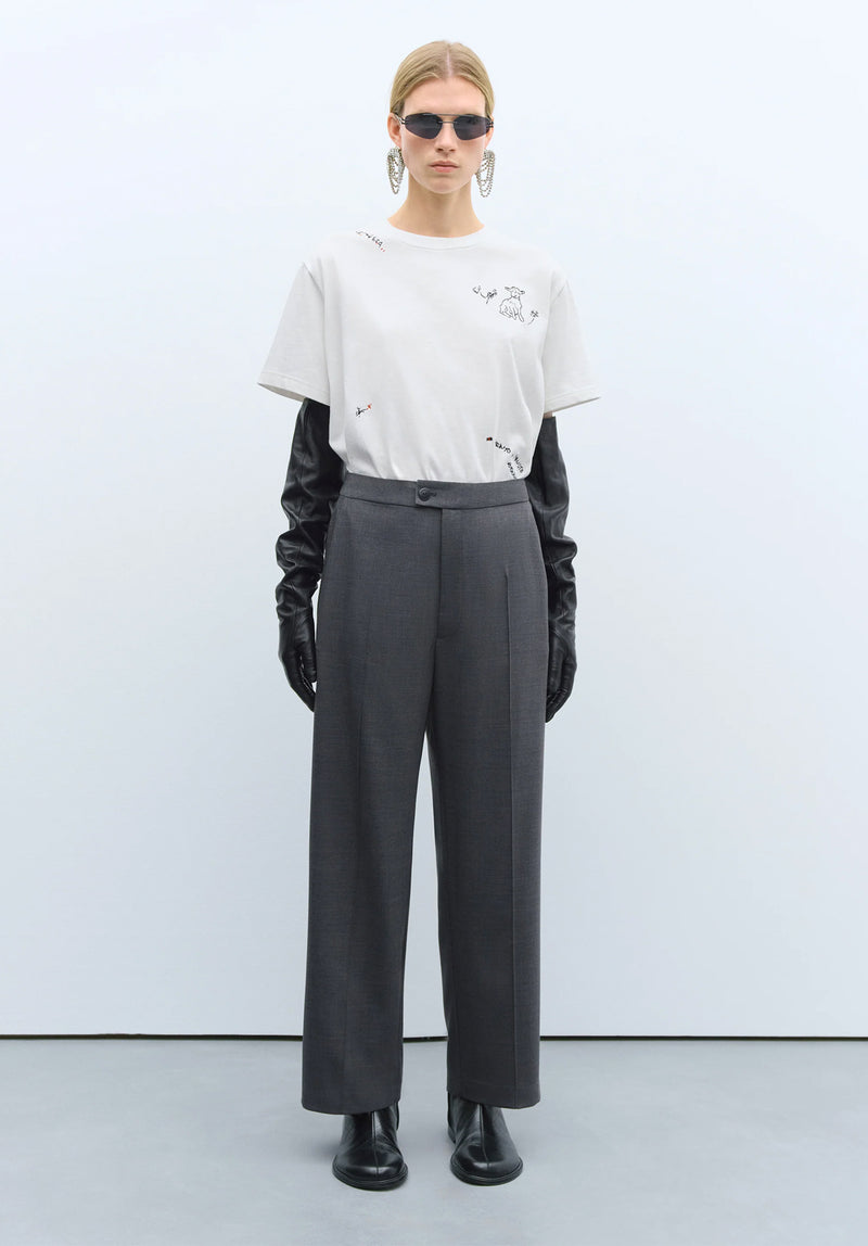 Pantalón tailoring seam gris