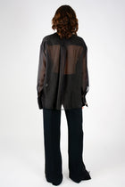 Pantalón recto cinta raso lateral