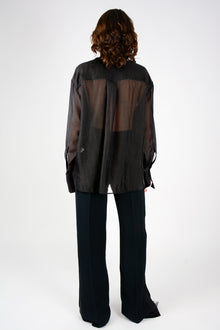 Pantalón recto cinta raso lateral