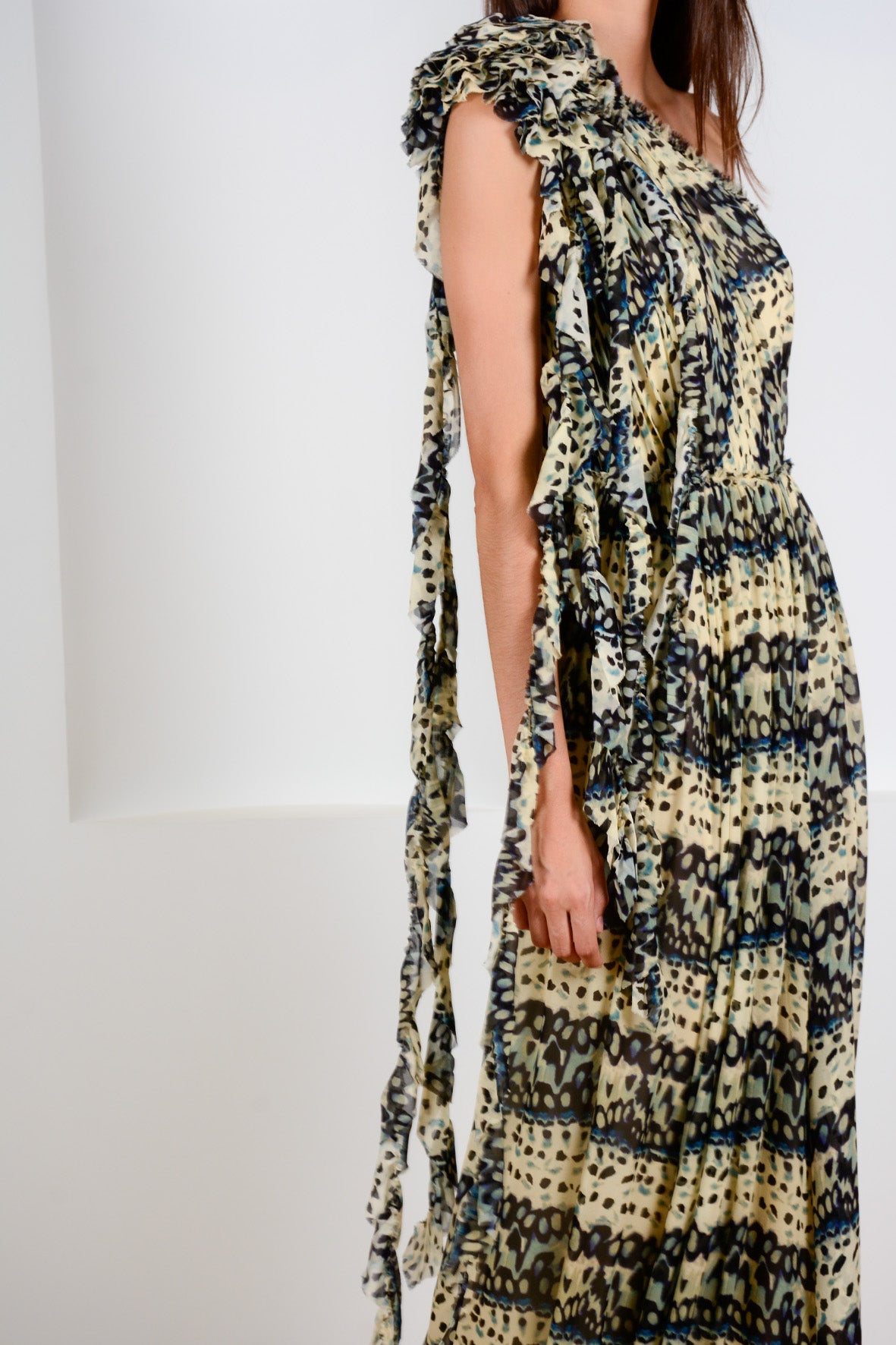 Vestido asimétrico mariposa