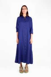 Vestido largo azul