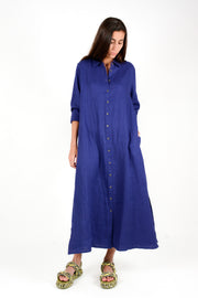 Vestido largo azul