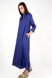 Vestido largo azul
