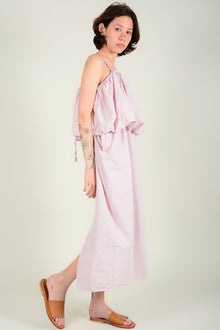 Vestido globo merengue powder
