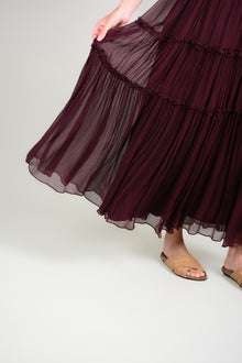 Vestido tirantes seda body plisado