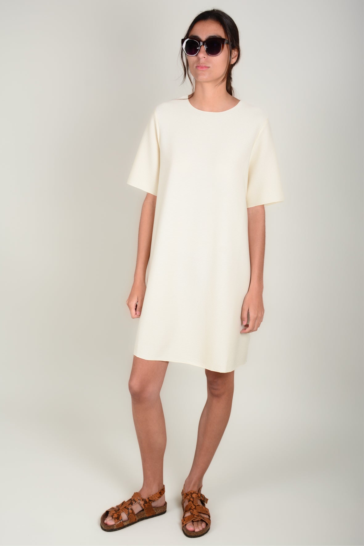 Vestido mini plisado