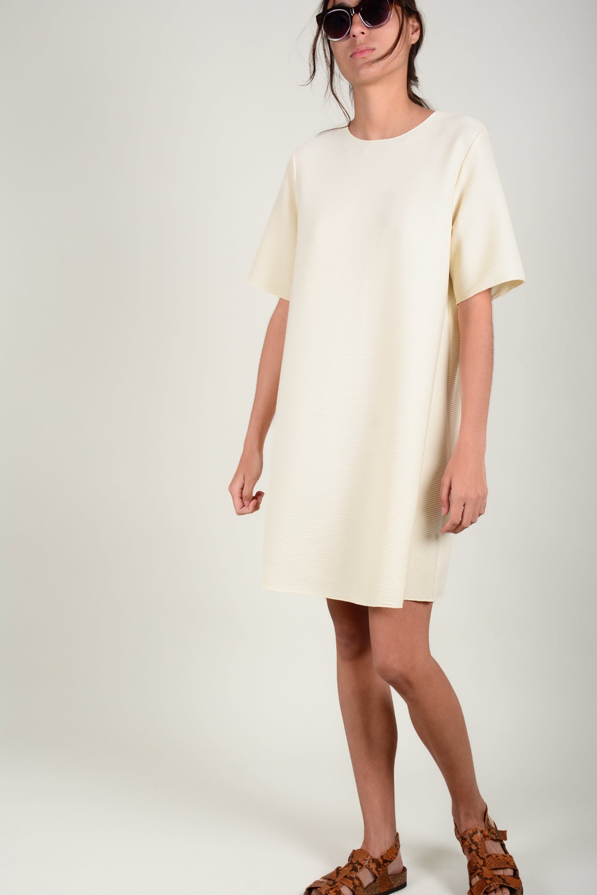 Vestido mini plisado