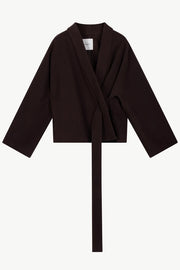 Chaqueta cruzada cinturón