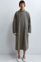 Wash cotton trench