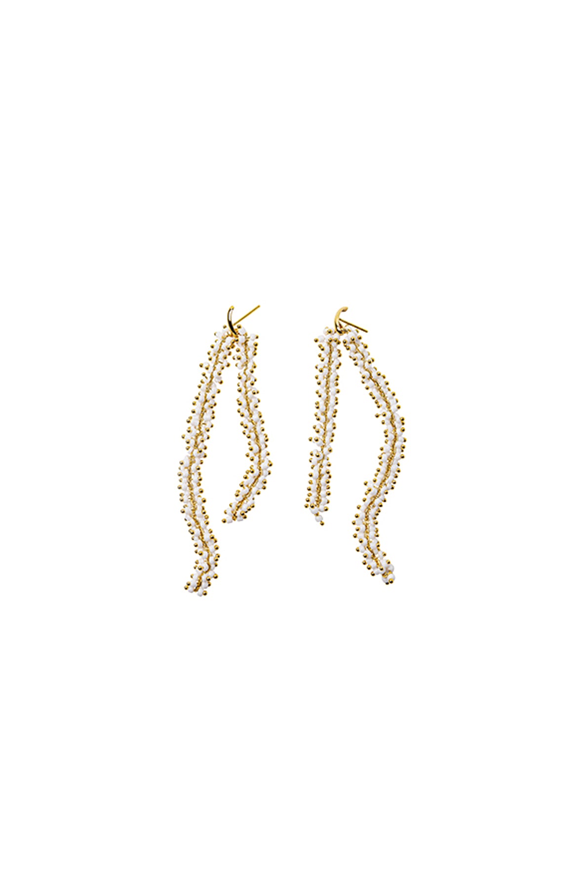 Pendientes White Chain