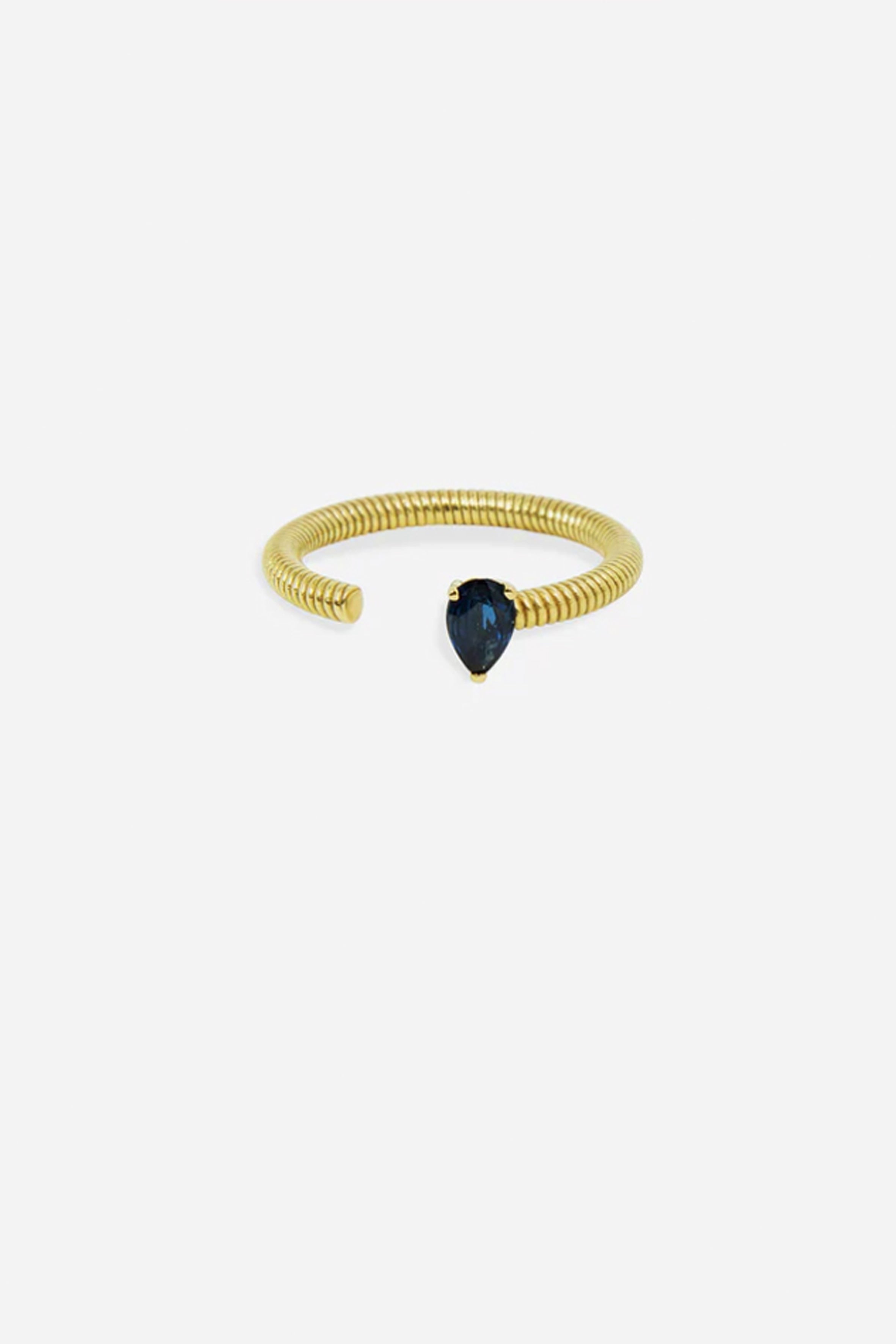 Open sapphire ring