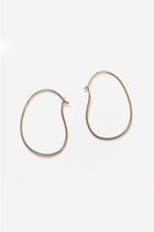 Gold oval hoops