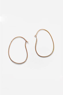 Gold oval hoops