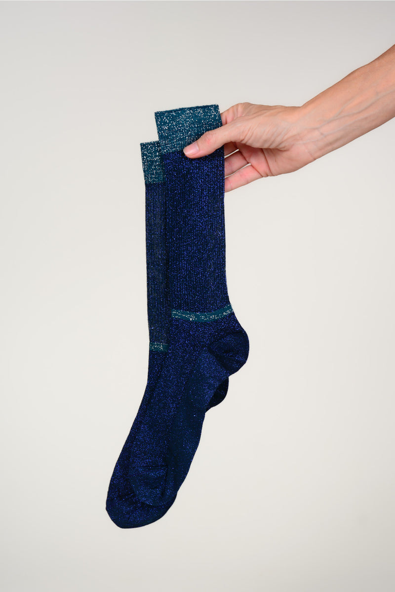 Calcetín finito lurex