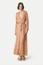 Vestido jacquard long sleeve