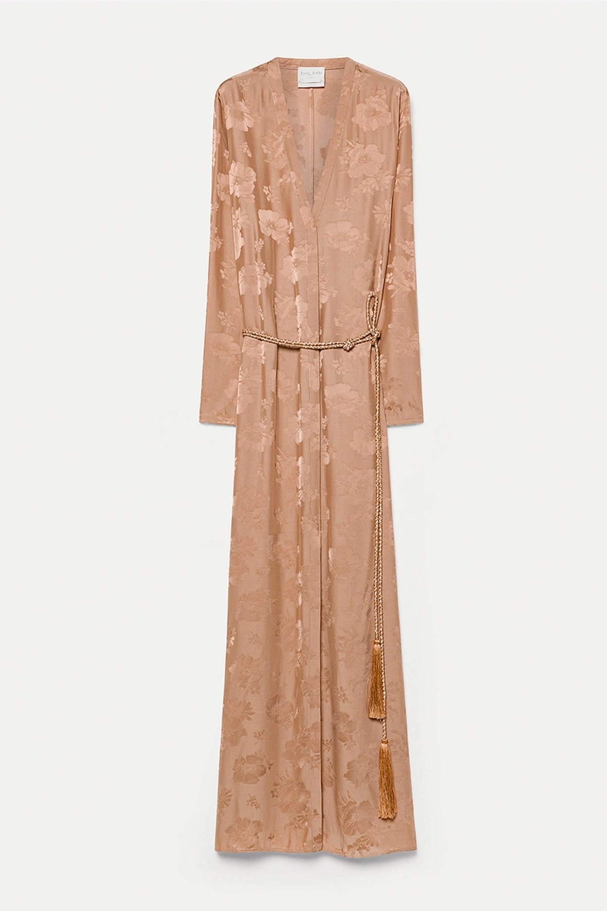 Vestido jacquard long sleeve