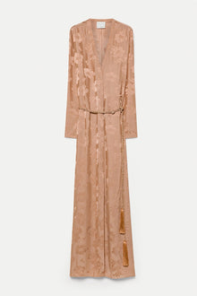 Vestido jacquard long sleeve