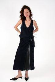 Falda sarong velvet