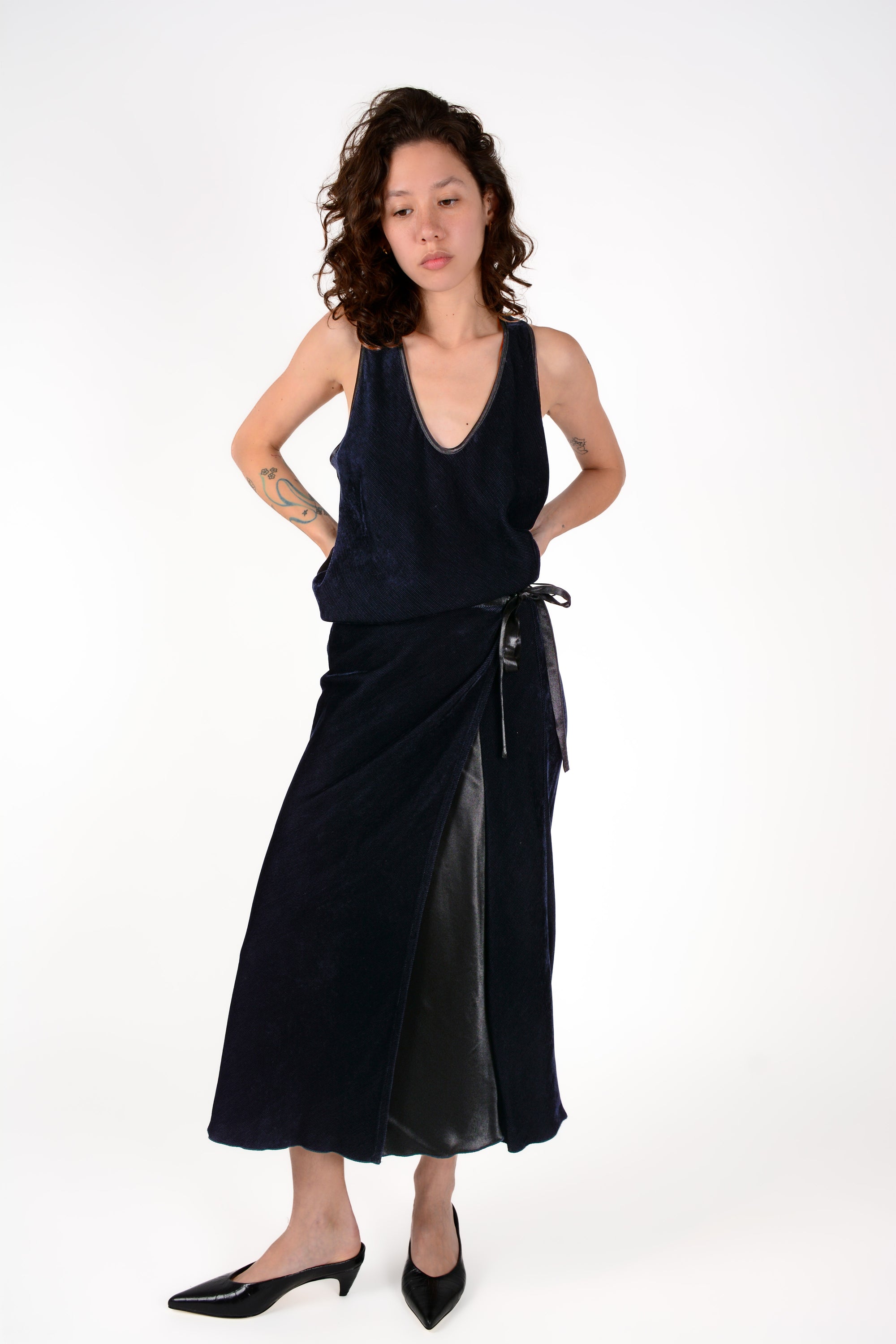 Falda sarong velvet