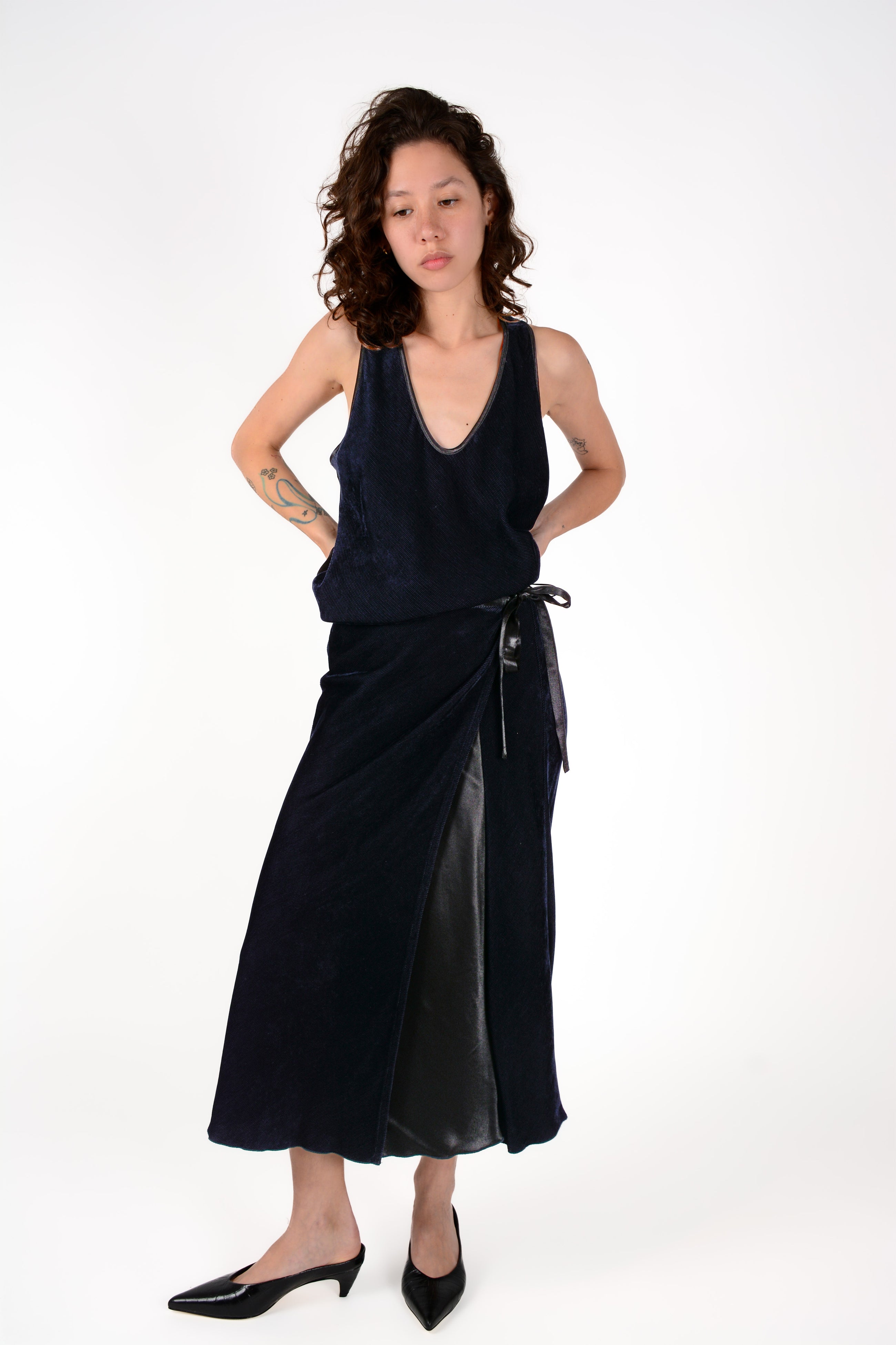 Falda sarong velvet