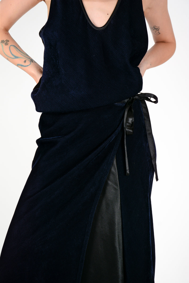Falda sarong velvet
