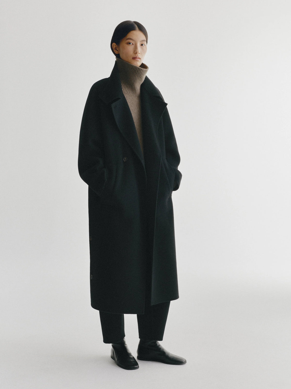 Abrigo over botones
