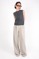 Pantalón pinzas jersey