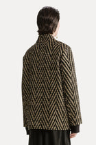 Chaqueta chevron jacquard oversized