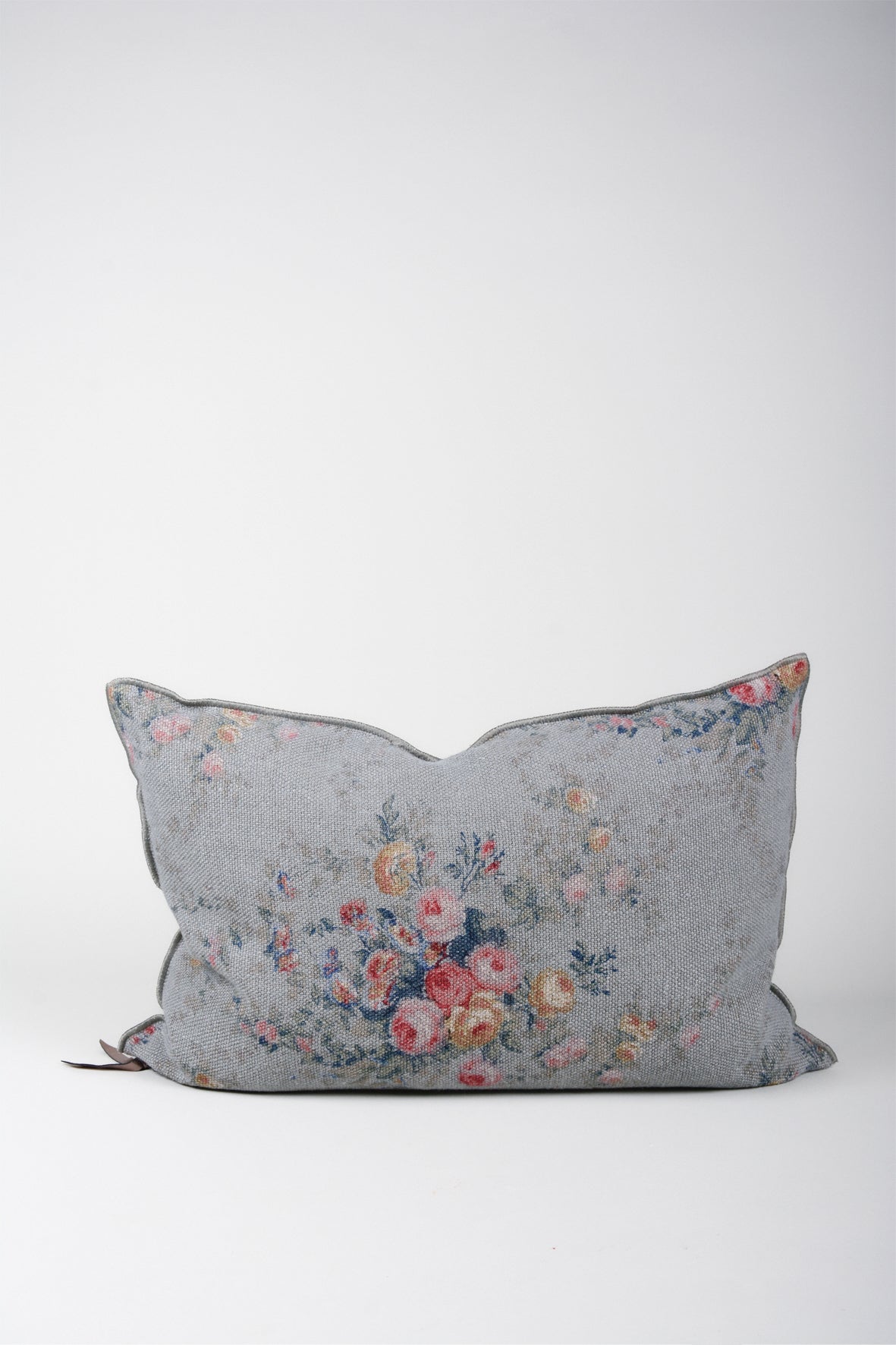 Almohadón flores lino wabi sabi imprime