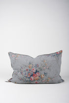 Almohadón flores lino wabi sabi imprime