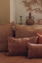 Jacquard kilim cushion aqua