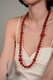 Collar coral variado irregular L