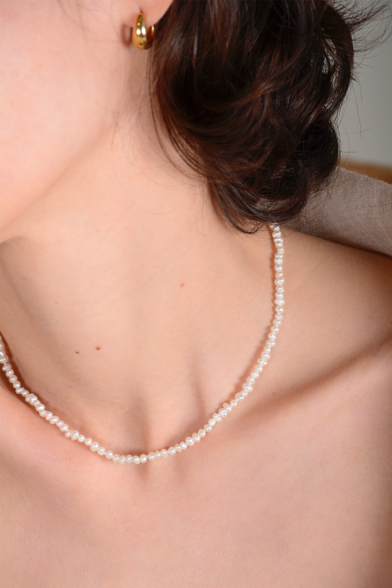 Collar arroz liso pequeño