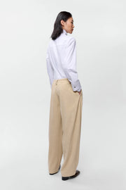 Pantalón curved pana ancha
