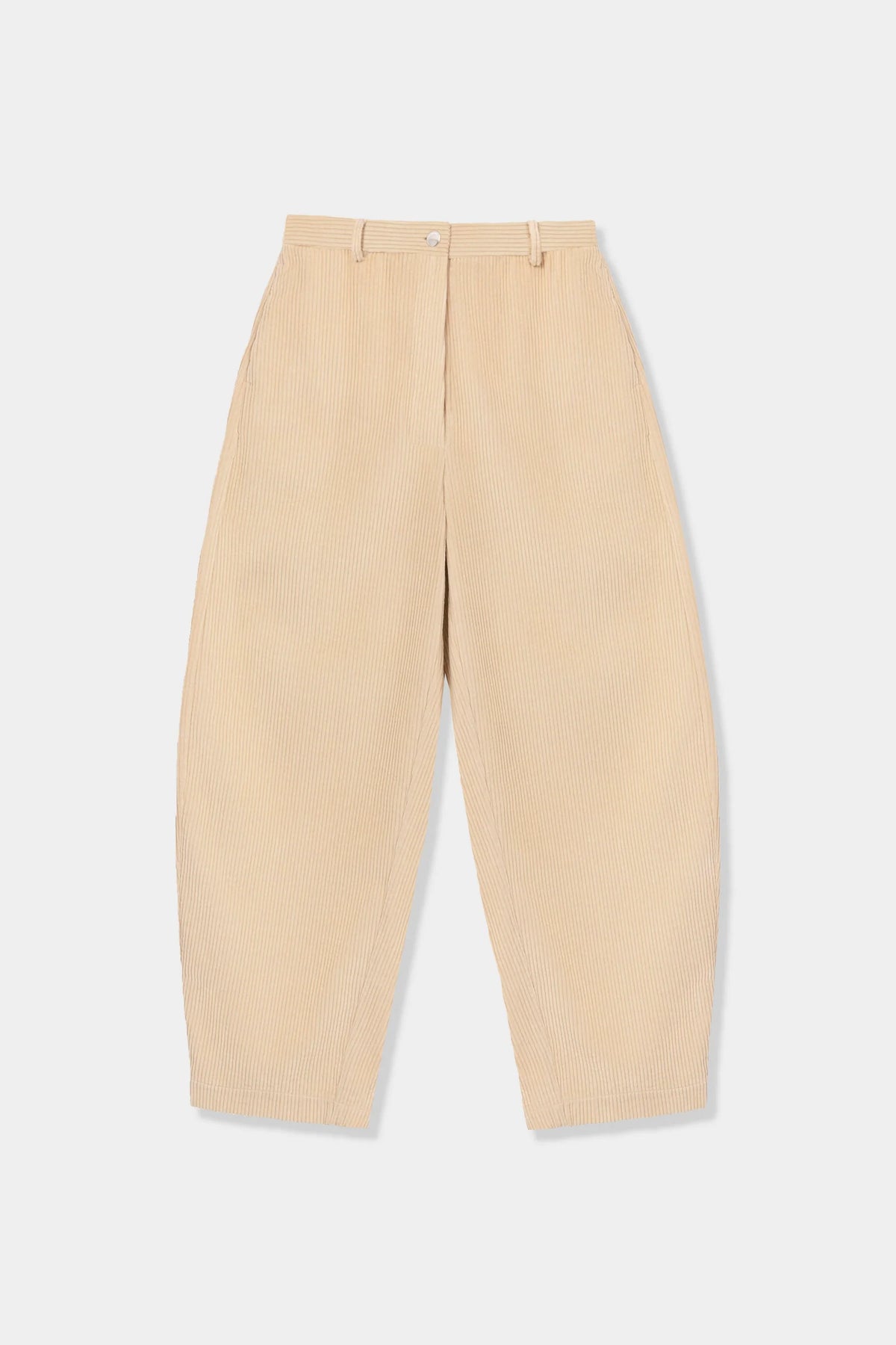 Pantalón curved pana ancha