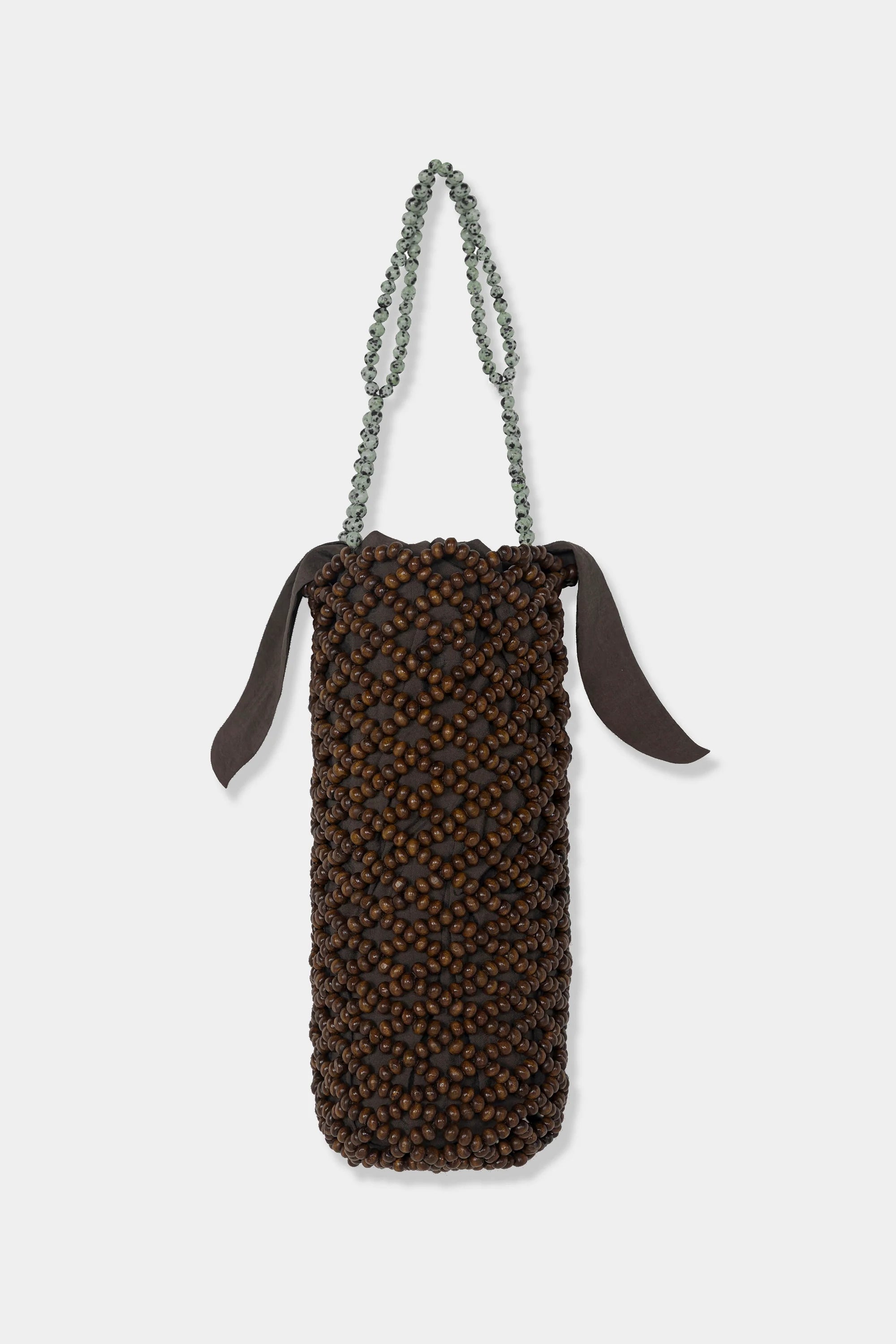Bolso handmade wooden beaded