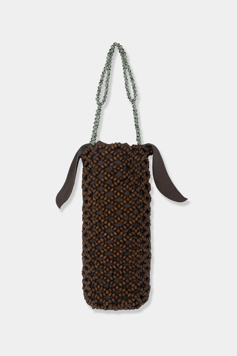 Bolso handmade wooden beaded