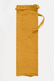 Honey linen bistro apron 