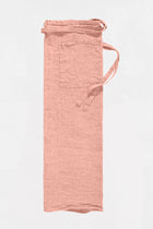 Pink linen bistro apron