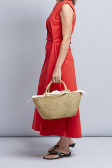 Bolso cesto entero paja