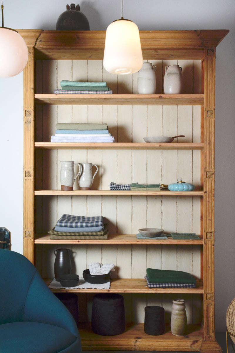 Antique pine bookshelf 