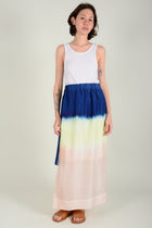 Falda 3 franjas color