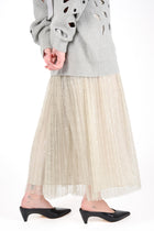 Falda encaje metalizado