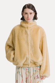 Cazadora chevron eco fur