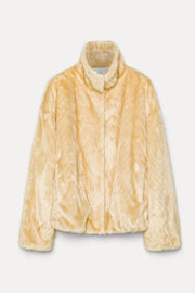 Cazadora chevron eco fur