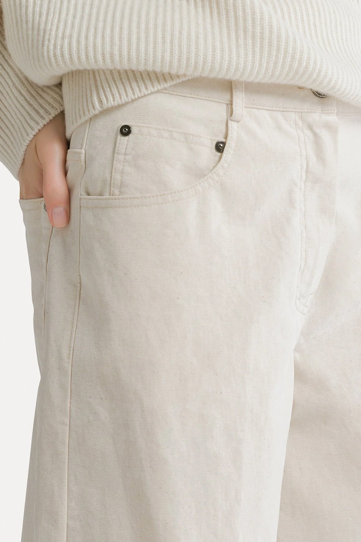 Pantalón flock denim 5 pockets
