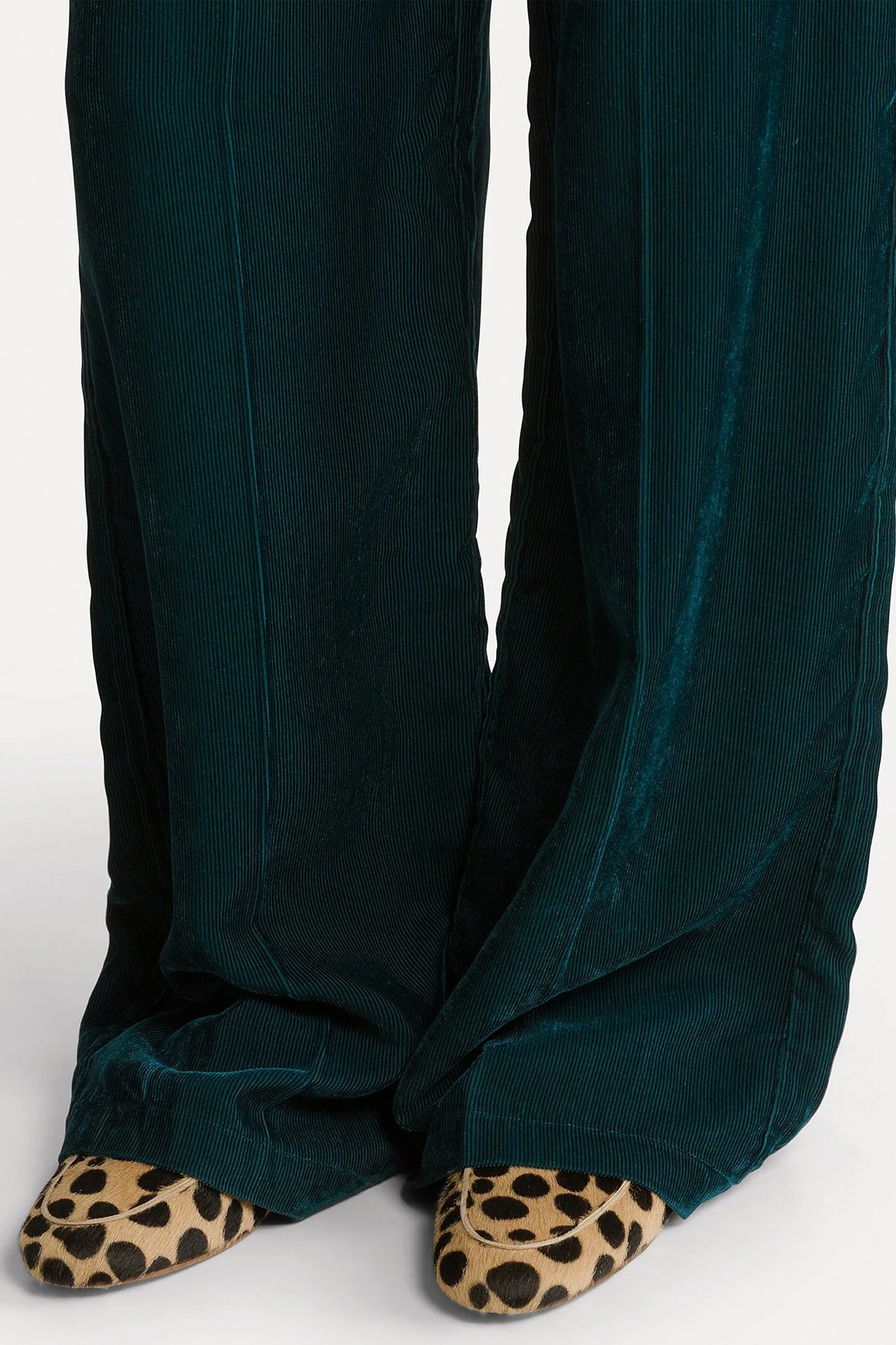 Pantalón fluid rubbed velvet